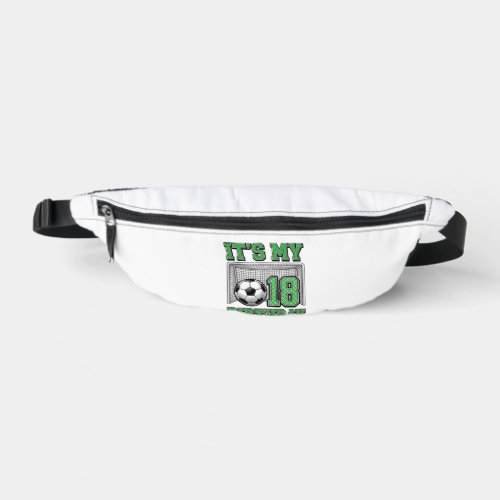 18th Birthday Soccer Vintage Fanny Pack