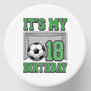 18th Birthday Soccer Vintage Mini Candle Favors
