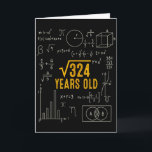 18th Birthday Square Root Of 324 Love Math 18 Year Card<br><div class="desc">18th Birthday Square Root Of 324 Love Math 18 Years Old Tank Top</div>