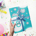 18th birthday teal green glitter diamonds wrapping paper<br><div class="desc">An elegant, glamorous and girly wrapping paper. Teal, green colored faux glitter with faux diamonds. Perfect for an elegant 18th birthday party for her. White and teal colored frames with templates for name and age. Age number 18 in teal, name and in black. The name is written with a hand...</div>
