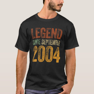 18Th Birthday Tee September Born 18 Years Legend S