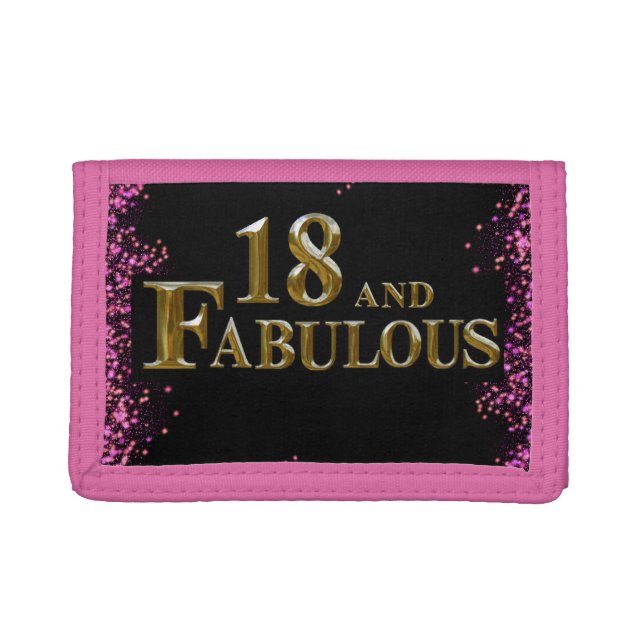 18th Birthday  Trifold Wallet (Front)