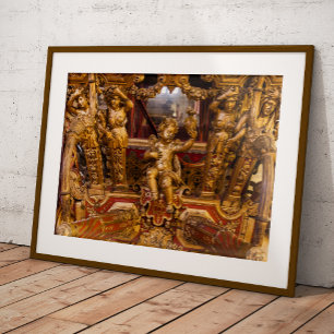 18th c. Coach detail. Museu dos Coches. Lisbon Metal Print
