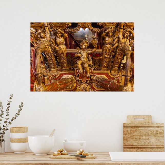 18th c. Coach detail. Museu dos Coches. Lisbon Poster (Kitchen)