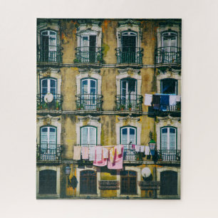 18th c rundown building in Alfama district. Lisbon Jigsaw Puzzle