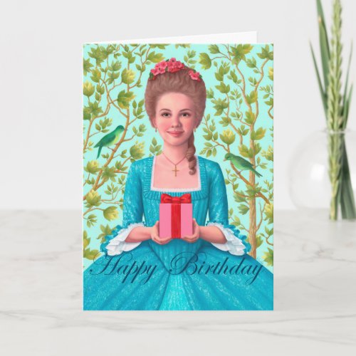 18th Century Birthday Greeting Card