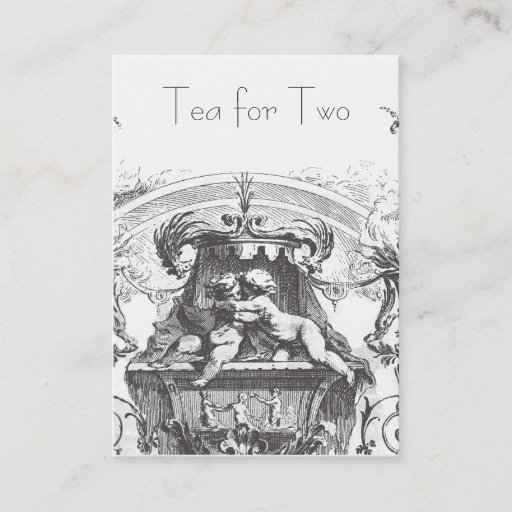 Customizable 18th Century Cherub Rococo Business Card