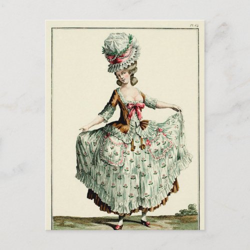 18th Century Day Dress Post Card
