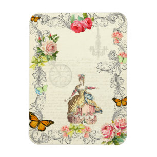 18th century fashion magnet vintage collage