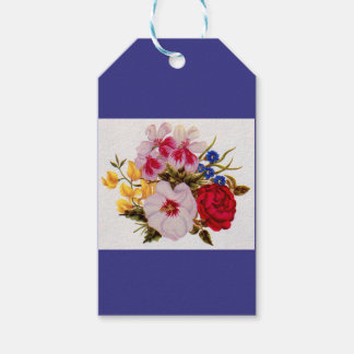 18th century flower bouquet flower arrangement gift tags