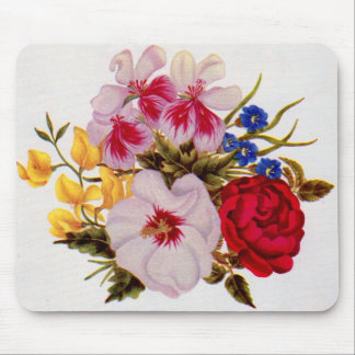 18th century flower bouquet flower arrangement mouse pad