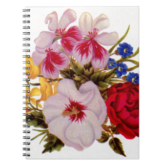18th century flower bouquet flower arrangement notebook