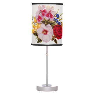 18th century flower bouquet flower arrangement table lamp