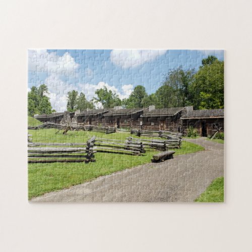 18th Century Fort Boonesborough in Kentucky Jigsaw Puzzle