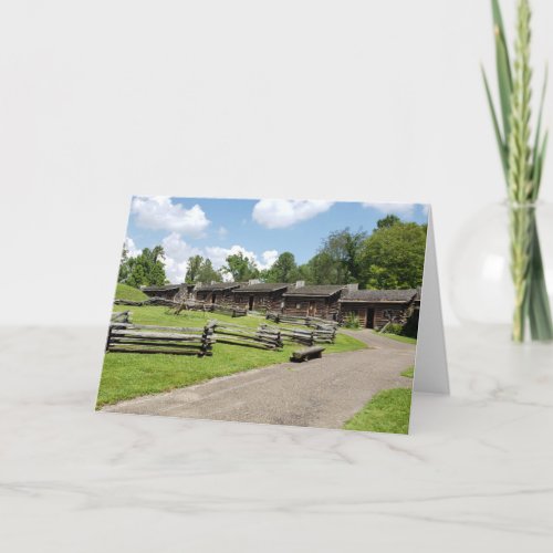 18th Century Fort Boonesborough in Kentucky Note Card