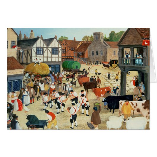 18th century Mayfair cattle market Cards (Front Horizontal)