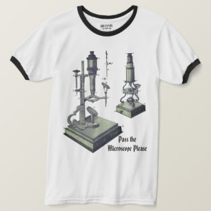 18th Century Microscope Antique Science nERd ! T-Shirt