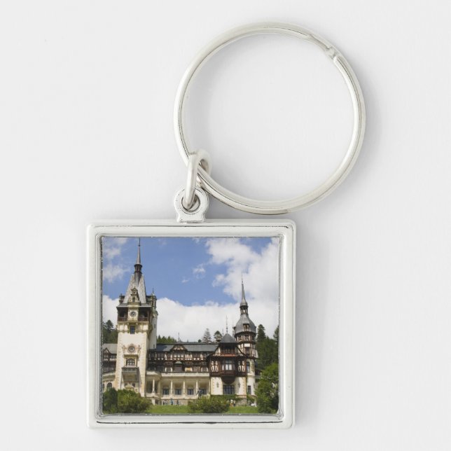 18th Century Peles Castle, Sinaia, Romania, Keychain (Front)