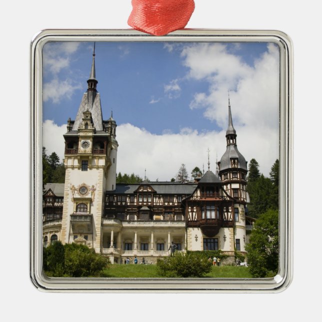 18th Century Peles Castle, Sinaia, Romania, Metal Ornament (Front)