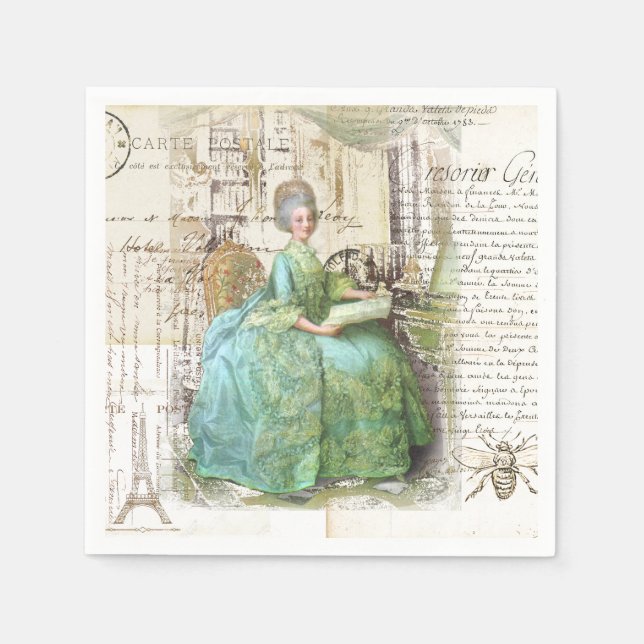 18th Century Royal Ephemera Napkins (Front)