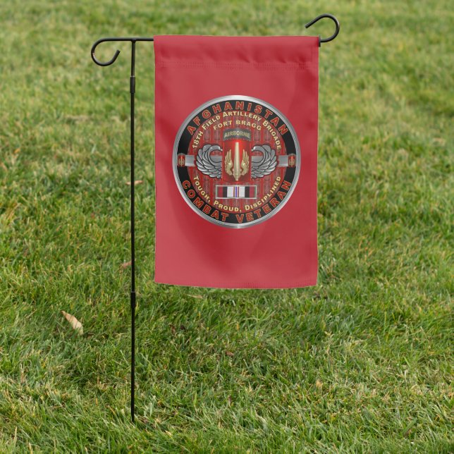 18th Field Artillery Brigade Afghanistan Veteran Garden Flag (In SItu)