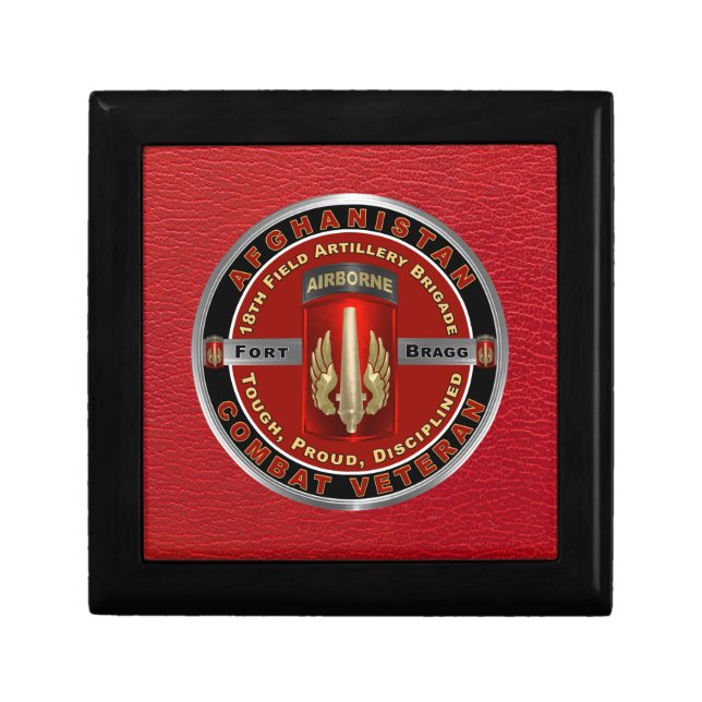18th Field Artillery Brigade Afghanistan Veteran Gift Box (Front)