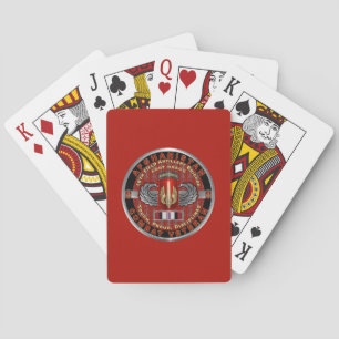 18th Field Artillery Brigade Afghanistan Veteran Poker Cards