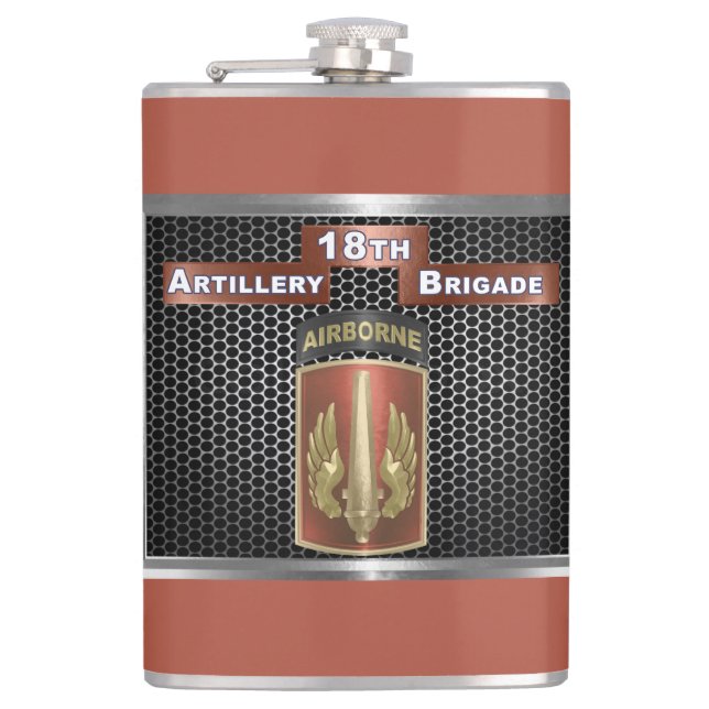 18th Field Artillery Brigade Airborne Flask (Front)