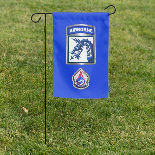 18th Field Artillery Brigade Airborne  Garden Flag (In SItu)