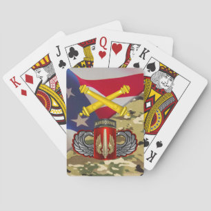 18th Field Artillery Brigade Airborne Poker Cards