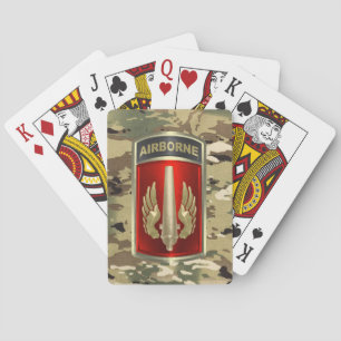 18th Field Artillery Brigade Airborne Poker Cards