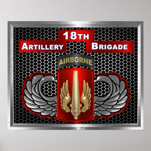 18th Field Artillery Brigade_Airborne Poster
