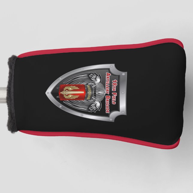 18th Field Artillery Brigade (Airborne) Shield Golf Head Cover (Front)