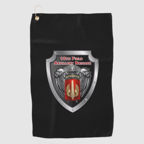 18th Field Artillery Brigade Airborne Shield Golf Towel