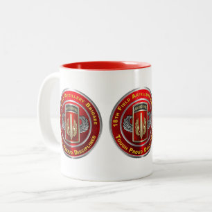 18th Field Artillery Brigade Airborne Two-Tone Coffee Mug