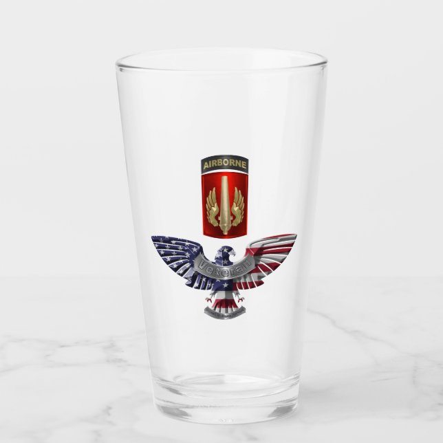 18th Field Artillery Brigade Eagle Glass (Front)