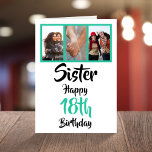 18th happy birthday sister photo collage Card<br><div class="desc">🌶️ Put a smile on a face with this awesome 18th birthday sister photo collage card. - Simply click to personalize this design 🔥 My promises - This design is unique and is designed with you in mind 🙏 Thank you for supporting my small business - If you would like...</div>