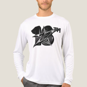 18th Metallic Chrome 3D Star Vector Art Tri-Blend Shirt