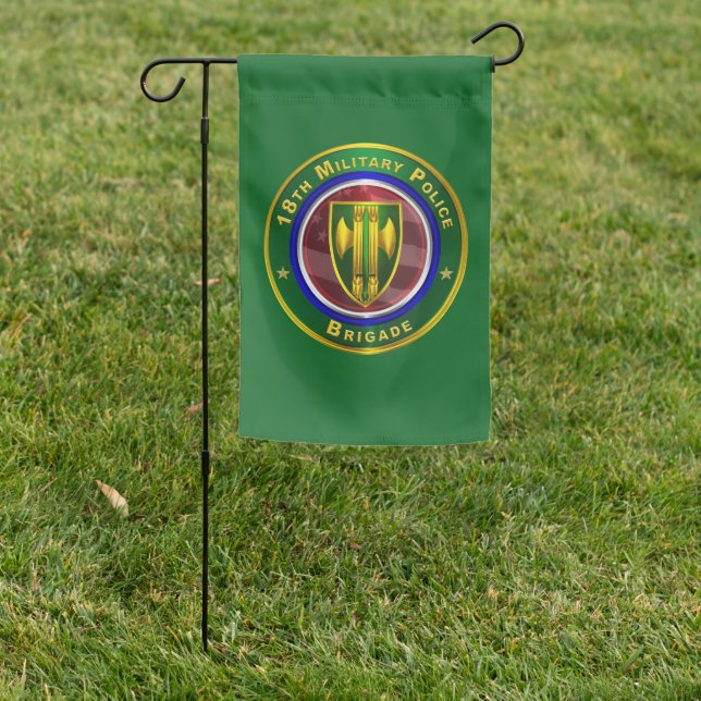 18th Military Police Brigade  Garden Flag (In SItu)