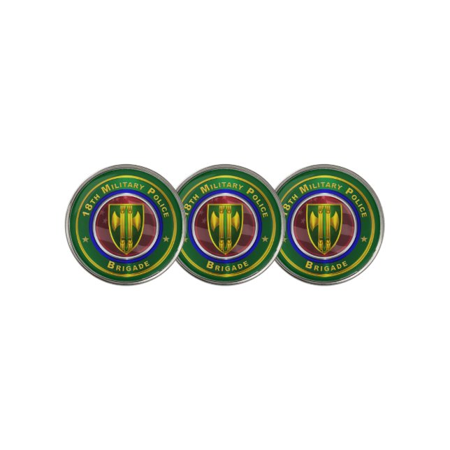 18th Military Police Brigade  Golf Ball Marker (3 Up)