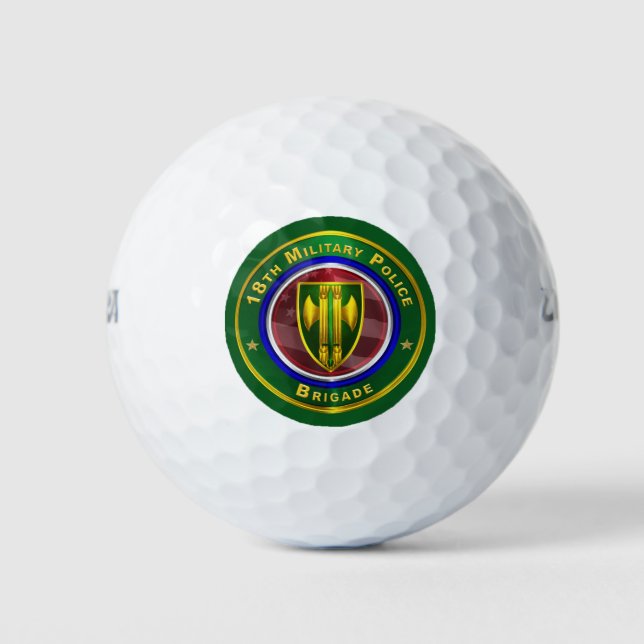 18th Military Police Brigade Golf Balls (Front)