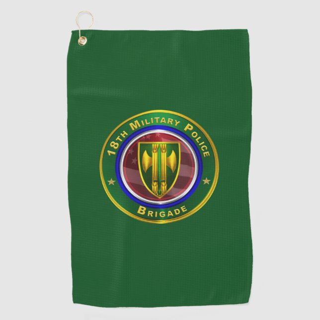 18th Military Police Brigade Golf Towel (Front)