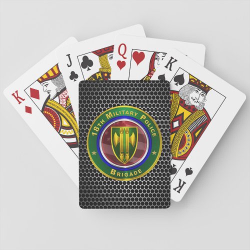 18th Military Police Brigade  Playing Cards