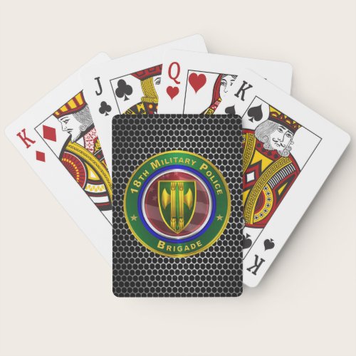 18th Military Police Brigade  Poker Cards