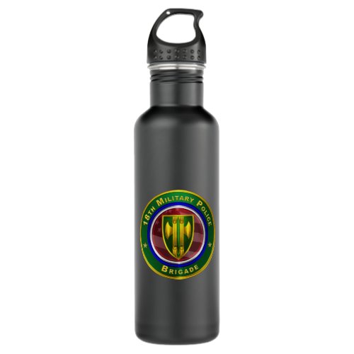 18th Military Police Brigade  Stainless Steel Water Bottle