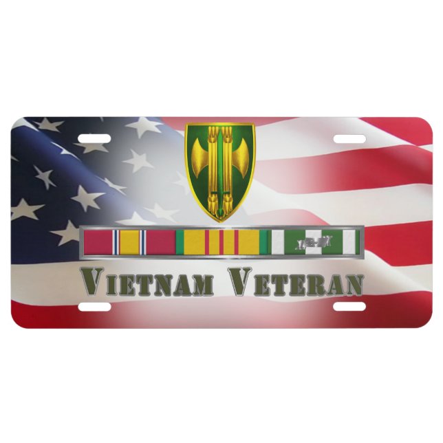 18th Military Police Brigade Vietnam Veteran  License Plate (Front)