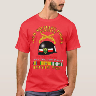 18th MP Brigade Helmet Vietnam w SVC T-Shirt
