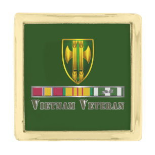 18th MP Brigade Vietnam Veteran Gold Finish Lapel Pin