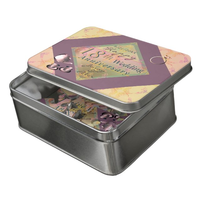 18th Porcelain/Cat's Eye Puzzle (Lid Open)