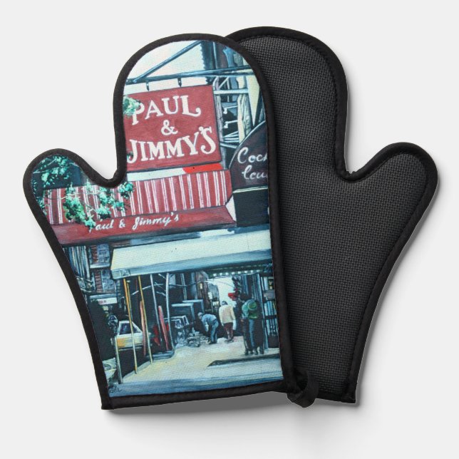 18th Street Sparkle Oven Mitt (Front/Back)